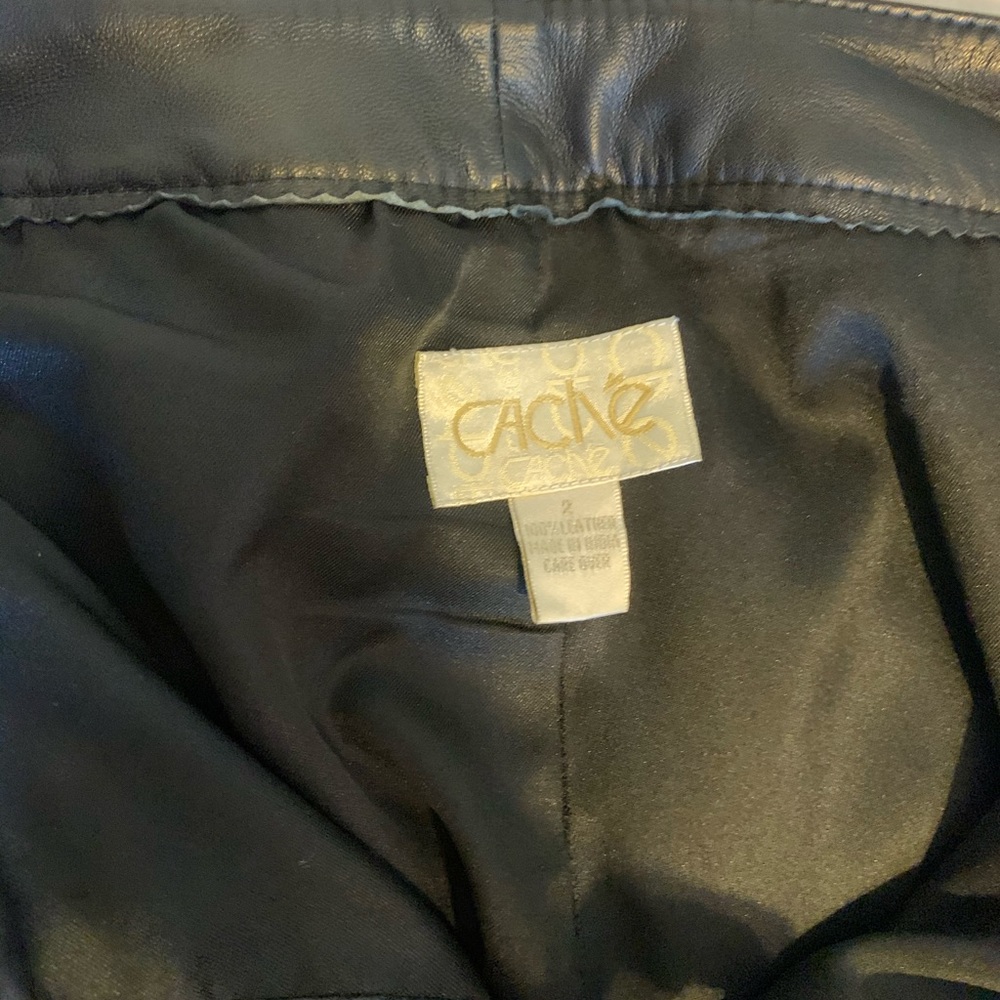 Real leather pants